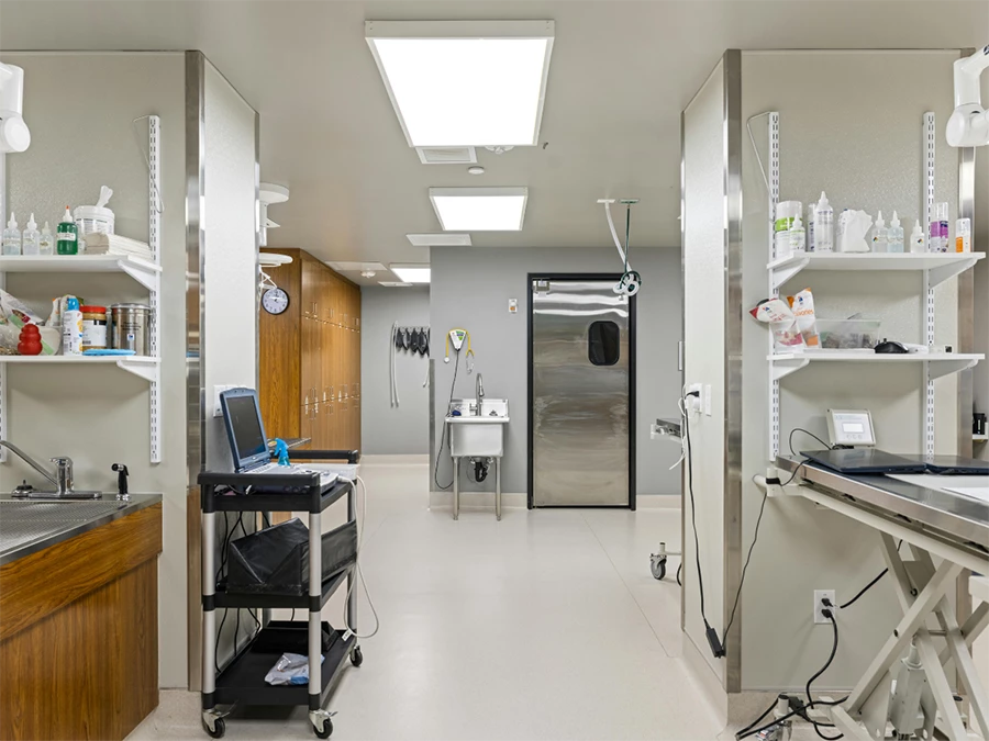 Clean and organized DOT exam clinic in Braeburn Terrace with examination table