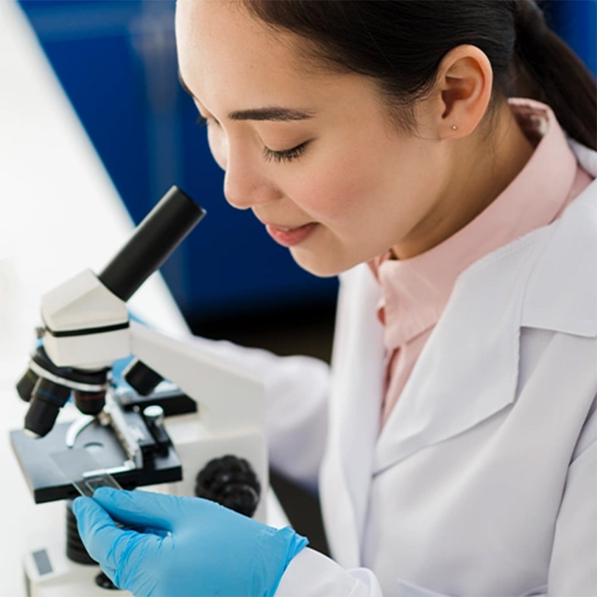 A medical technician holding a sealed specimen bottle for a certified and secure Drug Test Houston TX appointment.